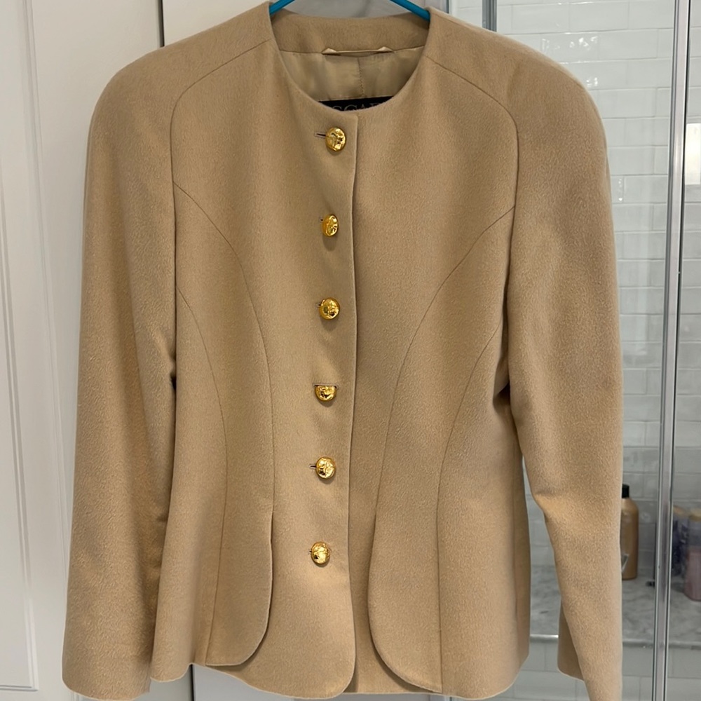 Vintage Escada Margaretha Ley wool camel jacket